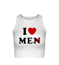 “LOVE” SLEEVELESS TOP - AMESSIO