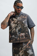 “PRINTED” OVERSIZED SHIRT