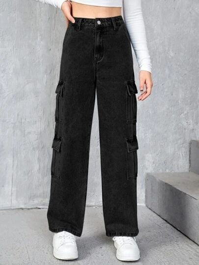 “DOUBLE POCKET” CARGO JEANS - Amessio