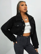 “CROPPED” FUR JACKET - Amessio