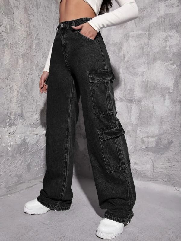 “DOUBLE POCKET” CARGO JEANS - Amessio