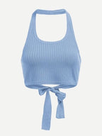 “HALTER” SLEEVELESS TOP - Amessio