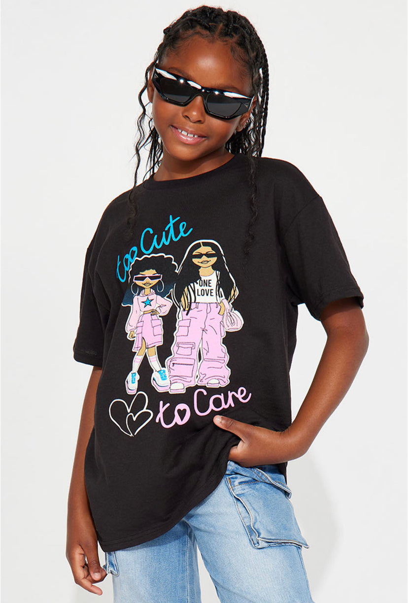 “TOO CUTE TO CARE” TEE - Amessio