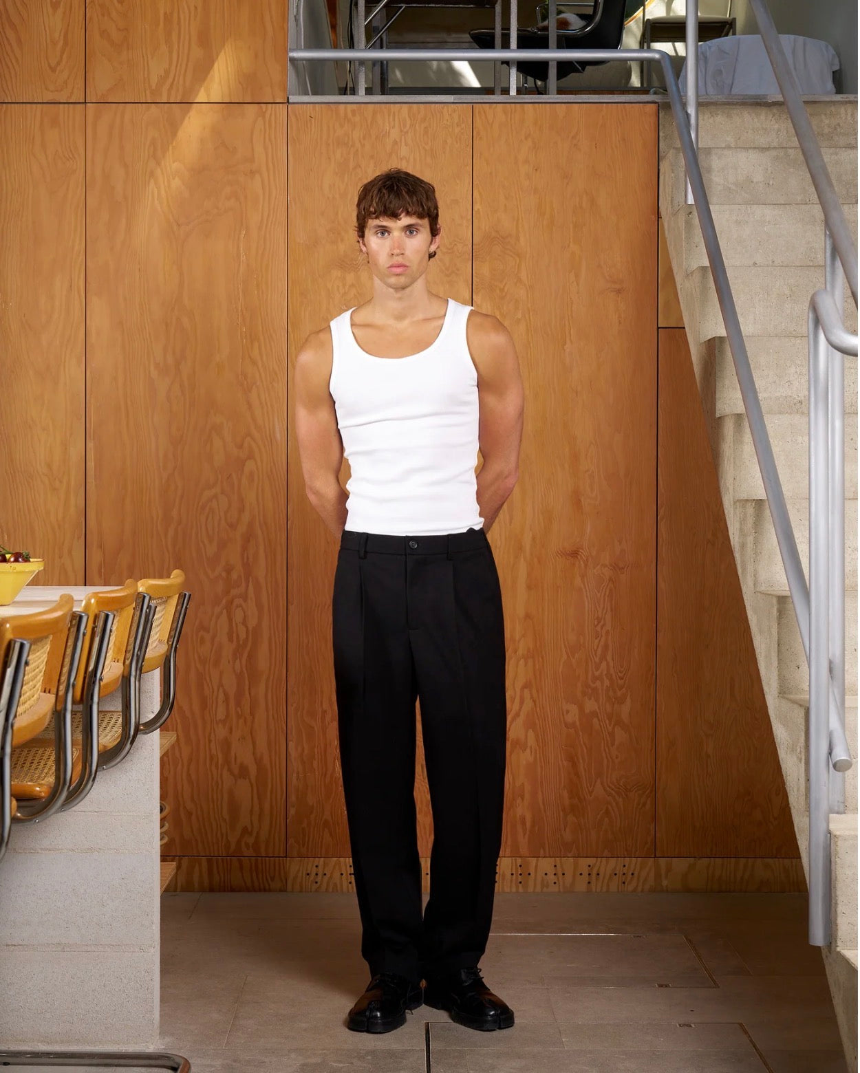 Relaxed Straight-Leg Trouser | Obsidian Black