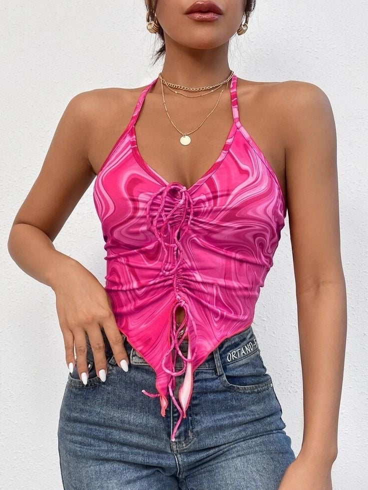 “Y2K” BACKLESS TOP - Amessio