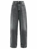 “BLACK” ACID WASHED JEANS - Amessio