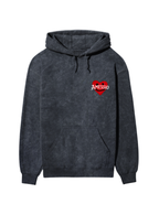“TOO YOUNG” ACID WASHED HOODIE - Amessio