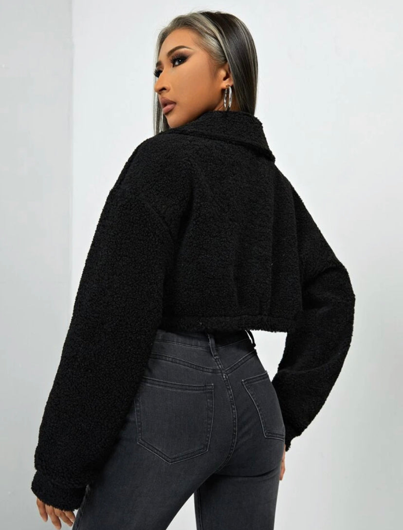 “CROPPED” FUR JACKET - Amessio