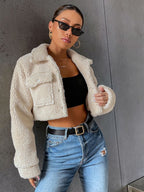 “CROPPED” FUR JACKET - Amessio