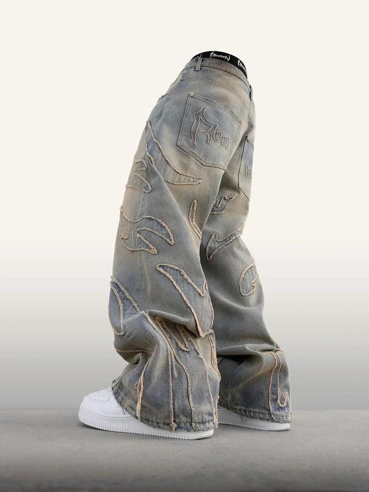 Static fade jeans
