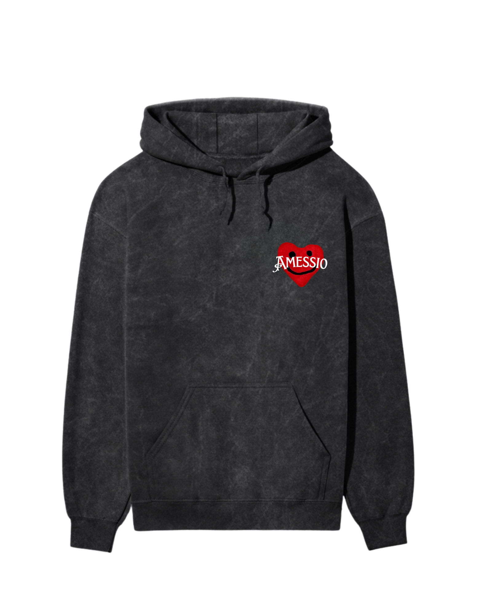 “TOO YOUNG” ACID WASHED HOODIE - Amessio