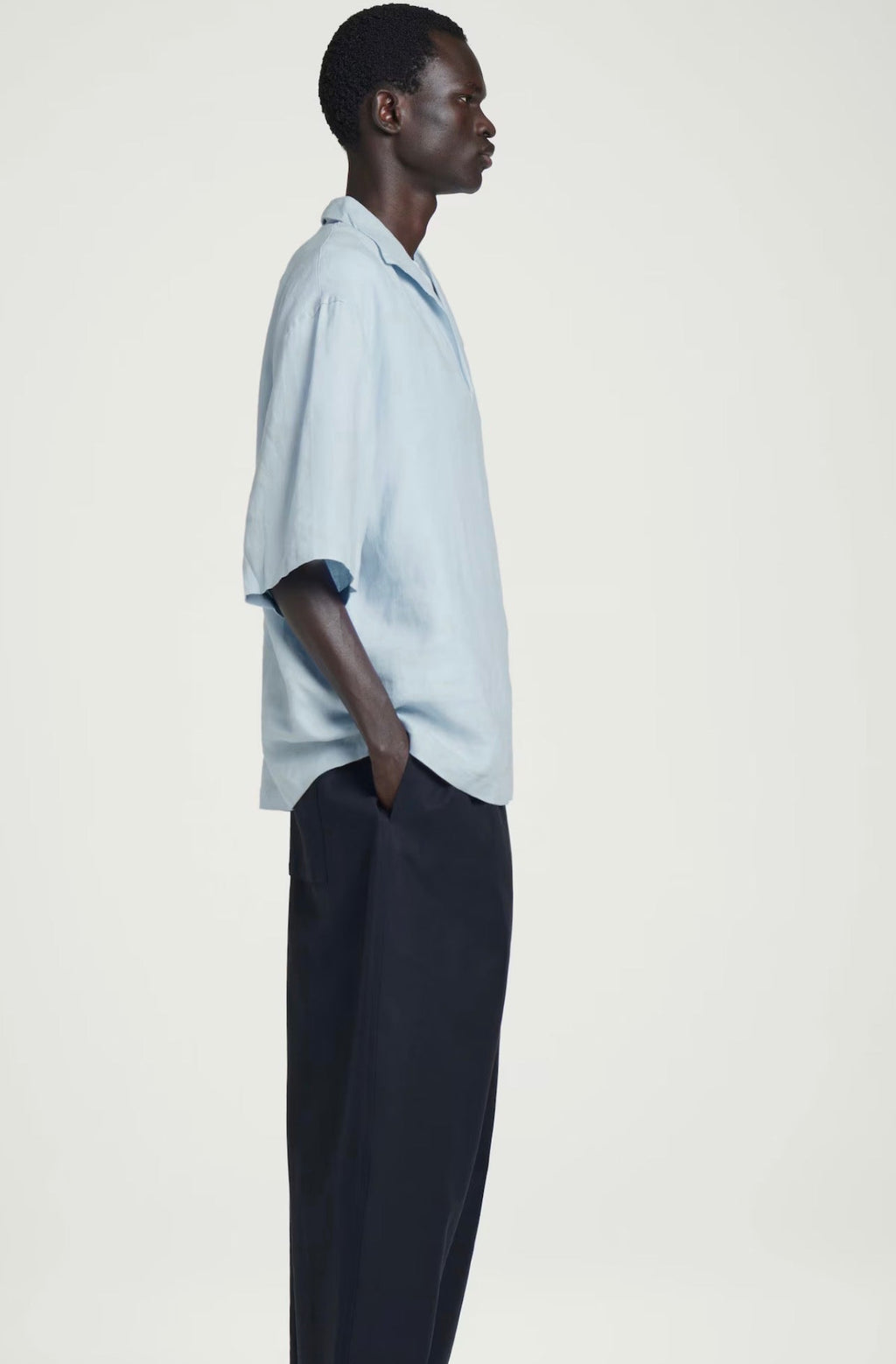 Twentease sky Blue linen tee
