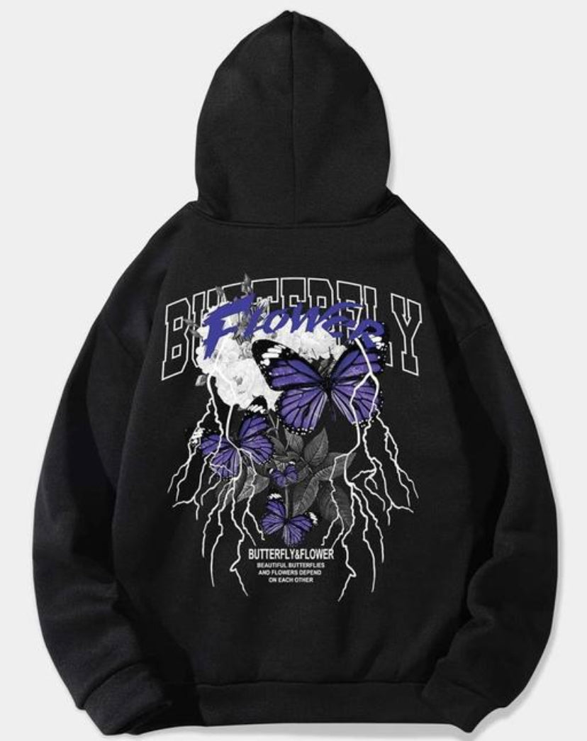 “BUTTERFLY” OVERSIZED HOODIE - Amessio