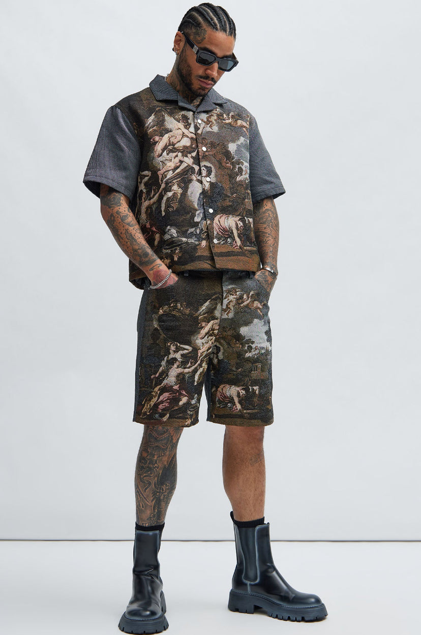 “PRINTED” SHORTS