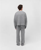 Mohair-Blend Boxy Knit | Heather Grey