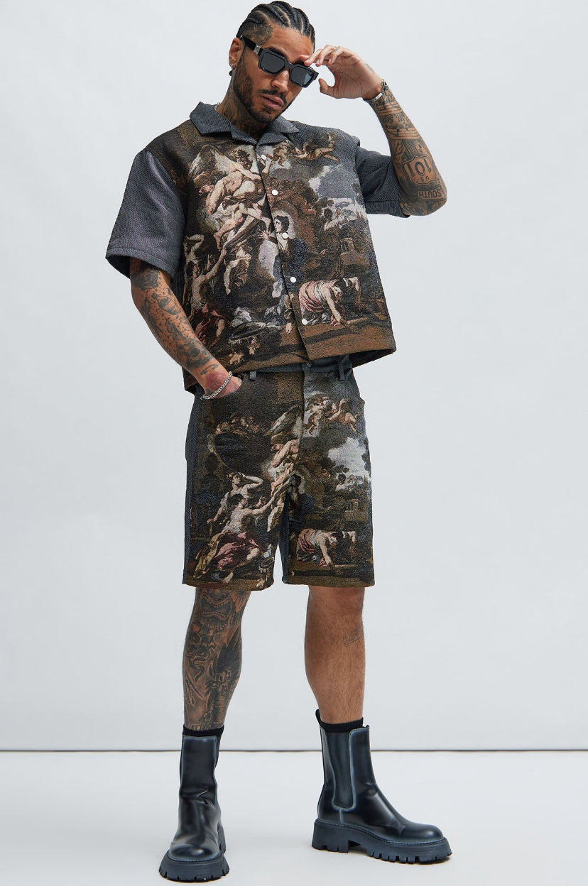 “PRINTED” OVERSIZED SHIRT