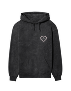 “THE LOVE” ACID WASHED HOODIE - Amessio