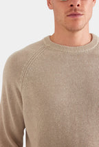 Oatmeal Ribbed Crewneck