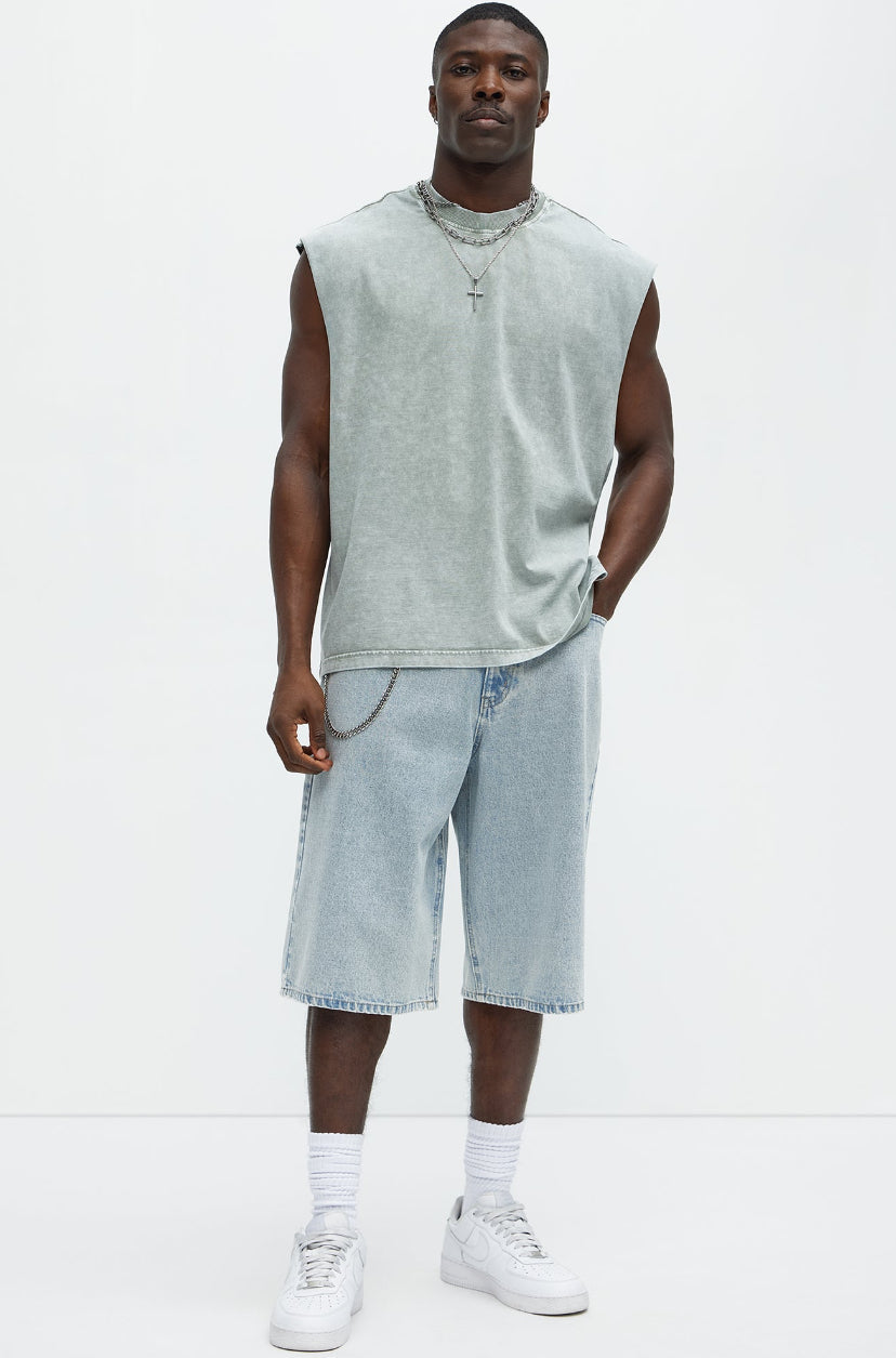 “LIGHT BLUE” JORTS