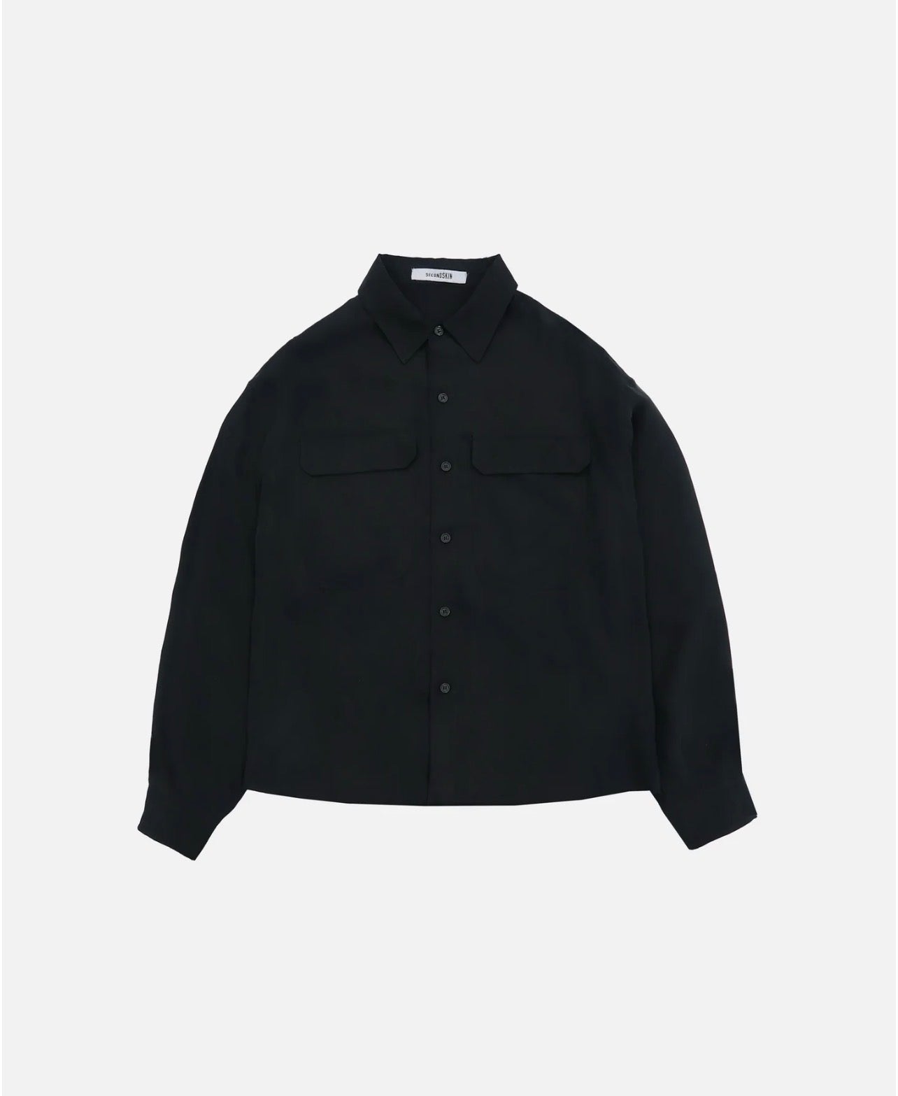Utility Drape Overshirt | Charcoal Onyx