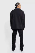 “MAN” OVERSIZED SWEATSHIRT - Amessio