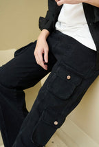 “CAUSAL” BLACK CARGO - Amessio
