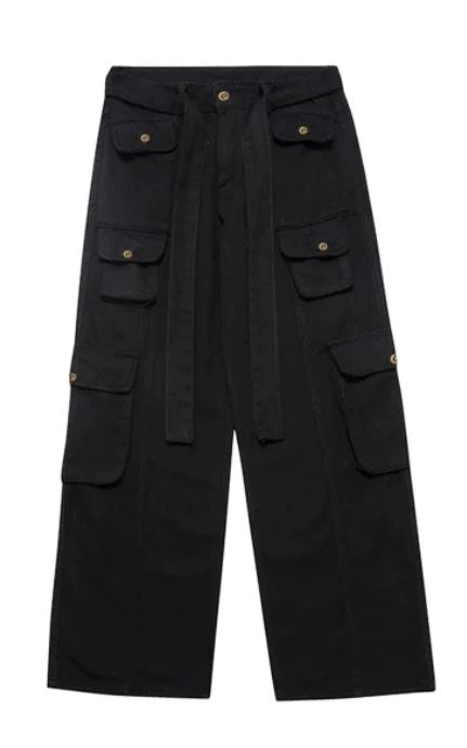“CAUSAL” BLACK CARGO - Amessio