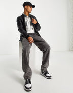 “BOMBER LEATHER” JACKET - Amessio
