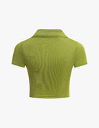 “RUCHED” PLACKET TOP - Amessio
