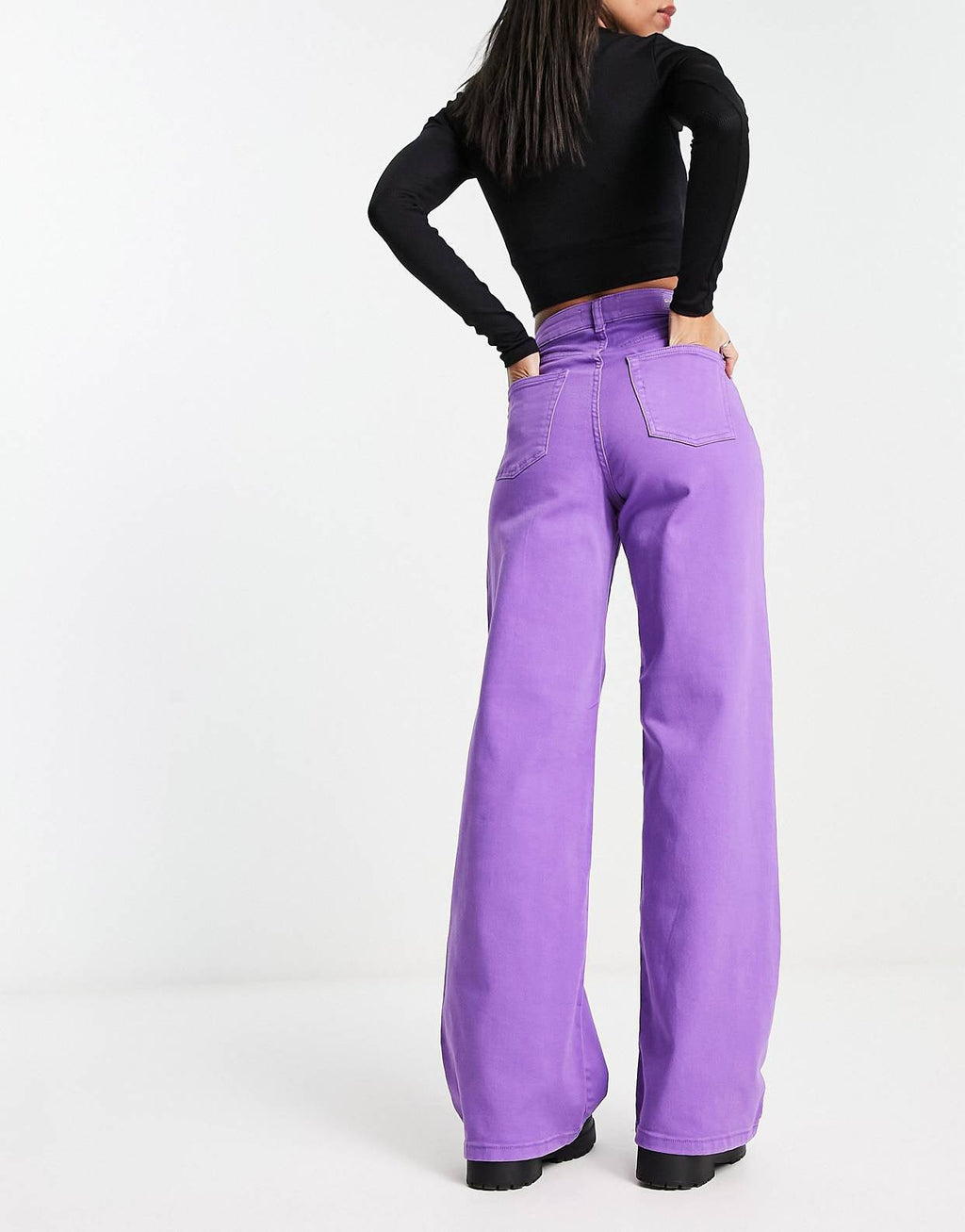 “WIDE LEG” PURPLE JEANS - Amessio