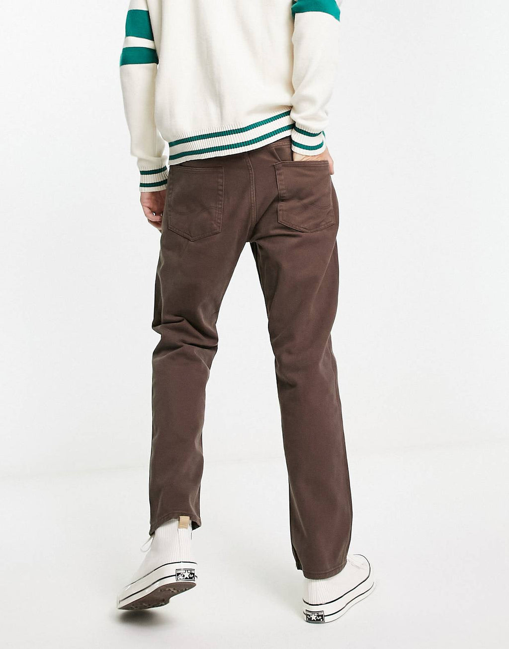 “PLAIN BROWN” STRAIGHT FIT - Amessio